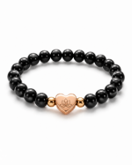 Obsidian Protection Bracelet on clean white background