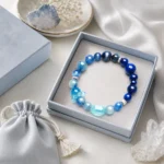 AVENSU blue crystal bracelet in premium gift box with soft pouch and crystal accents