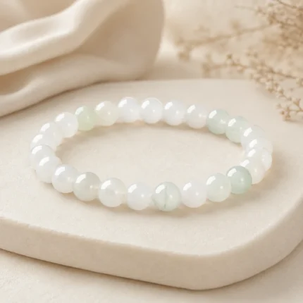 White Jade Serenity & Renewal Bracelet detail view