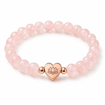 Rose Quartz Love & Self-Acceptance Bracelet detail view